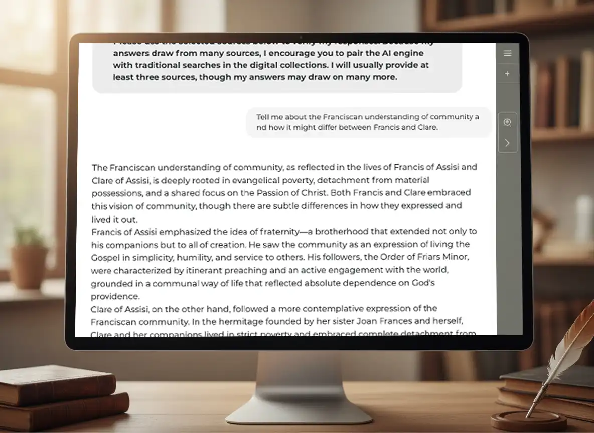 AI chatbot interface for cultural heritage research